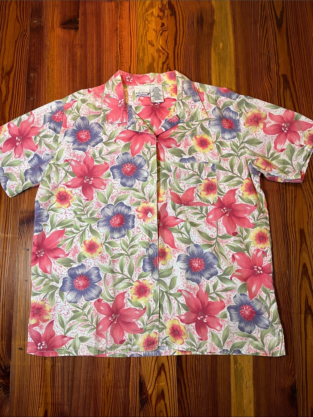 Vintage Bobbie Brooks Hawaiian Shirt, Size Large